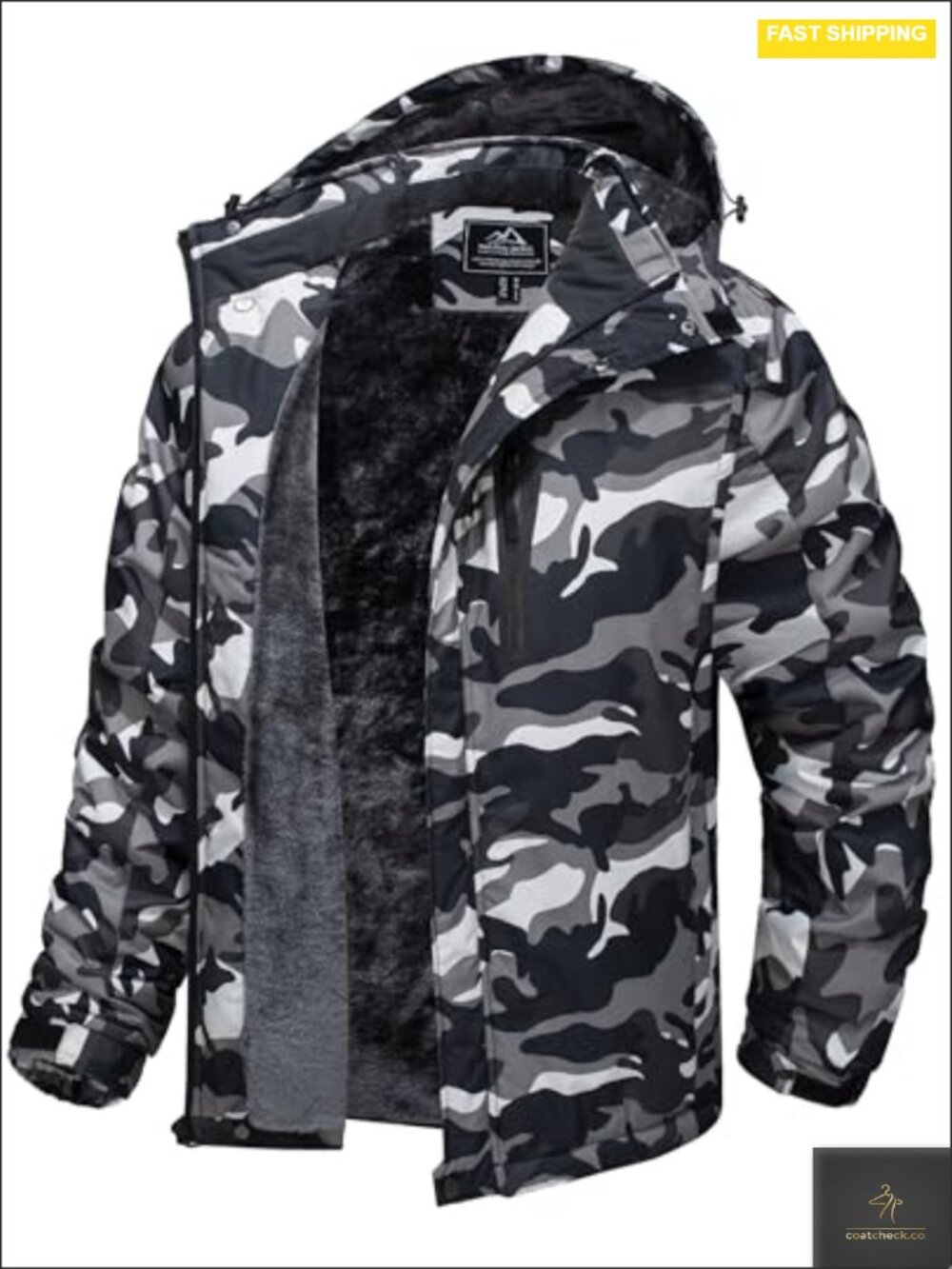 TACVASEN Winter Jacket Waterproof Ski Coat Warm Fleece Lined Windproof